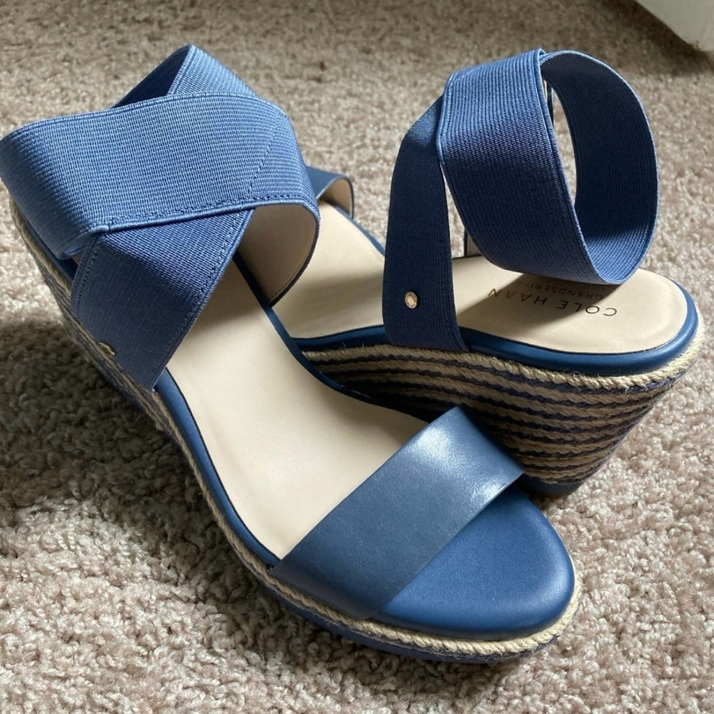 Cole Haan Espadrille Wedge Sandals like new